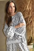 Indira Lantern Sleeve Sweatshirt Smoke & Storm